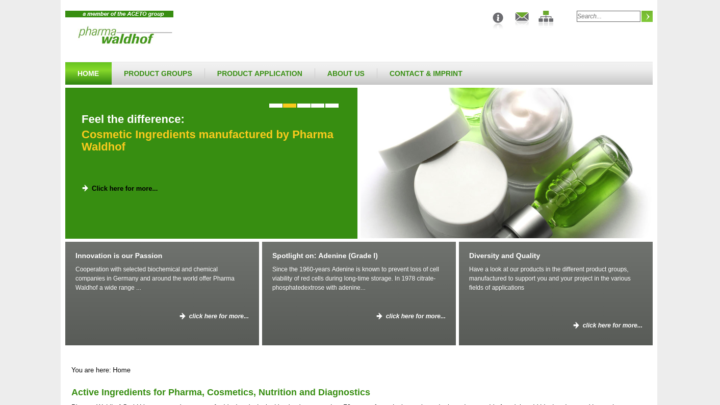 Screenshot Pharma Waldhof